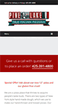 Mobile Screenshot of pinelakepizza.com